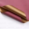 Pack of 20 Sheets Gift Wrapping Paper 57x57cm, 2-Colored Flower Wrap Paper (Available Color Options, 1 Pack 1 Color ) - G-18# Bean Red + Gold