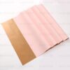 Pack of 20 Sheets Gift Wrapping Paper 57x57cm, 2-Colored Flower Wrap Paper (Available Color Options, 1 Pack 1 Color ) - G-02# Peach + Gold