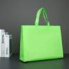 Non-Woven Reusable Tote Bag with Handles Shopping Bags,Gift Bags - Green Color