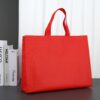 Non-Woven Reusable Tote Bag with Handles Shopping Bags,Gift Bags - Red Color