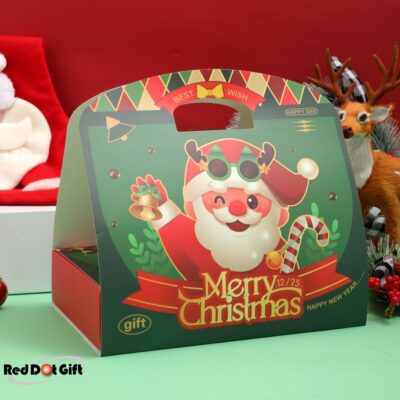 REDDOTGIFT 10-Pack H5.2*23*15.6 Christmas Gift Box,DIY Gift Box with Holder Design,Gift Christmas Eve packaging,Empty Box