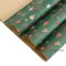 Pack Of 20pc Christmas Confetti Design Wrapping Paper 70*50cm Christmas Gift Wrapping Paper, Brown Kraft Christmas Wrapping Paper for Christmas,Party,Festive Decorations. - Christmas confetti Green