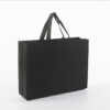 Non-Woven Reusable Tote Bag with Handles Shopping Bags,Gift Bags - Black Color