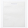 50 Pieces Non-Woven Fabric Bags Reusable Shopping Bags Tote Bag Party Gift Handles Bag Party Favors - White