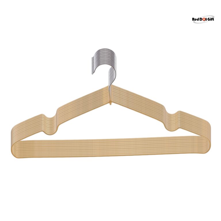 Gold Color Coated Metal Hangers Shirt Hangers Wire Hangers 40cm Strong Anti-Slip Hangers Space Saving Rubber Coated Hangers Heavy Duty Hangers