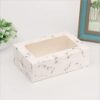 6 Cavities Paper Cupcake Box with Inserts Cupcake Containers Bakery Cake Carriers for Home Dessert Shop - 6 Cavities Marble