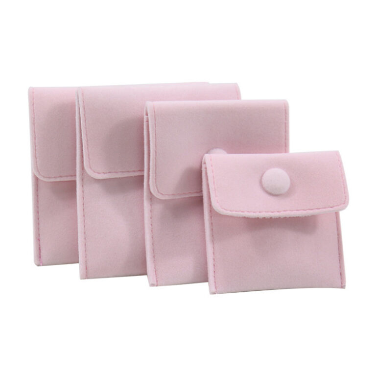 10 Pieces Pink Color Gift Pouch Velvet Pouch Thick And Delicate Velvet Ring Necklace Jewelry Storage Bag