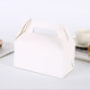 10 Pieces White/Kraft DIY Treat Boxes Gable Boxes Party Favor Boxes Paper Gift Boxes for Birthday Party Shower (2 Color / 2 Sizes ) - White