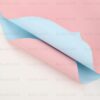 Pack of 20 Sheets Gift Wrapping Paper 57x57cm, 2-Colored Flower Wrap Paper (Available Color Options, 1 Pack 1 Color ) - 19# Light Pink + Light Blue