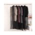 Pack of 10 premium organza Hanging Garment Bag 66''x 24'' / 165*60cm Tie with ribbon Dress Bags for Closet and Cloth Storage. (6 color Available) - Black