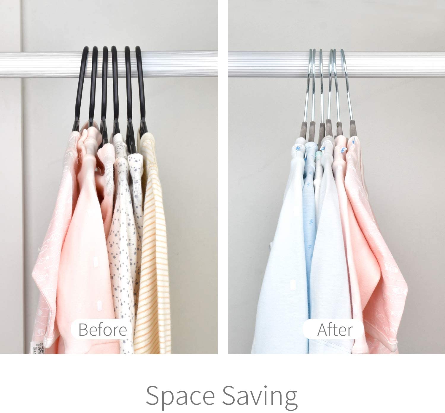 Gray hot sale baby hangers