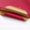 Pack of 20 Sheets Gift Wrapping Paper 57x57cm, 2-Colored Flower Wrap Paper (Available Color Options, 1 Pack 1 Color ) - G-15# Maroon + Gold