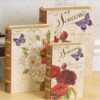 Carboard Well Decorative Book Shape Gift Box Sturdy Gift Box Reusable Decorative Storage Box Packaging Box Candy Snack Boxes Multipurpose Storage box.(full set） - A01