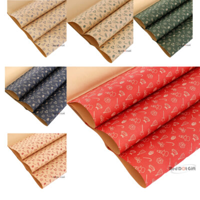 Pack Of 20pc Christmas Snowman Design Wrapping Paper 70*50cm Christmas Gift Wrapping Paper, Brown Kraft Christmas Wrapping Paper for Christmas,Party,Festive Decorations.