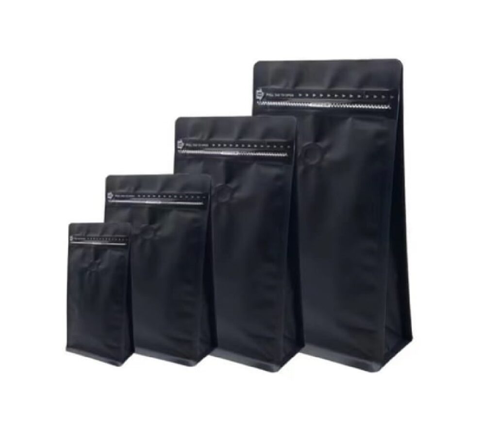 50 Pack of Coffee Storage, Coffee Bags with Valve Black High Barrier ...