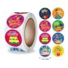 1 Roll ” Birthday Stickers“ Size 2.5*2.5cm Round Shape ,400 Stickers - Birthday 2