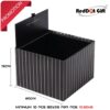 10Pc Packed Foldble Cardboard Boxes With The Design Using for Gift Size (H15*20*20Cm) - Black