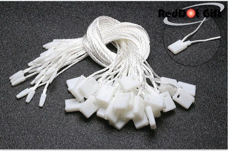 Tag String, 1000 Pcs Lock Pin Loop Fastener Hook Ties for Price Tags, Clothes, Gift Bags, Easy and Fast to Attach.(2 Color available)